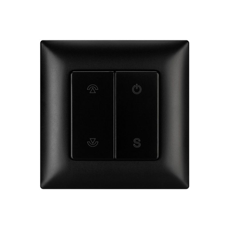 INTELLIGENT ARLIGHT Кнопочная панель SMART-RF-801-22-1G-DIM-SUF Black (3V, 2.4G) (IARL, IP20 Пластик, 5 лет) 059068