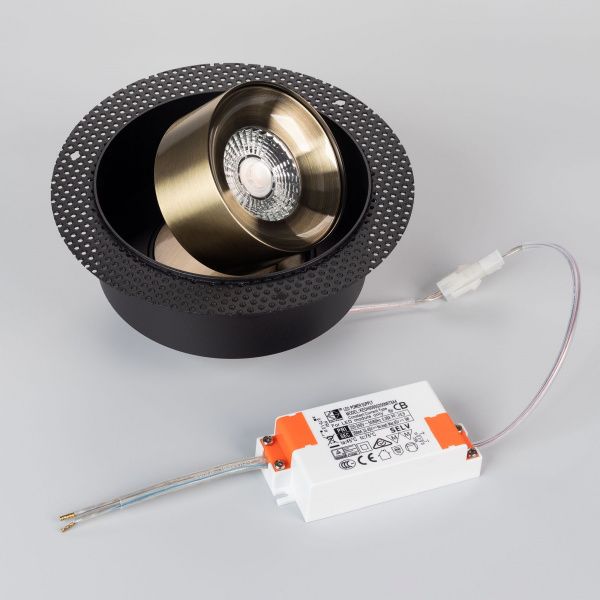 Светильник SP-PLURIO-BUILT-TRIMLESS-R160-9W Day4000 (BK-ABRS, 36 deg, 230V) (Arlight, IP20 Металл, 3 года) 038075
