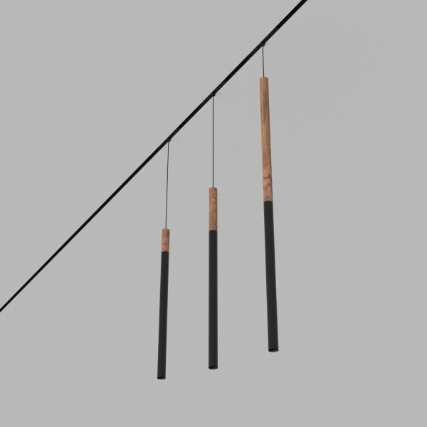 Светодиодный светильник для магнитной системы Ledron Sagi 012 Wooden 300 Black