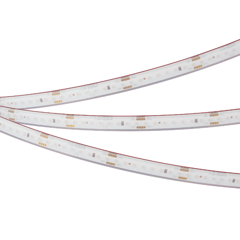 Светодиодная лента герметичная DOT-PFS-X160-10mm 24V White6000 (12 W/m, IP68, 5m) (Arlight, 5 лет) 051592