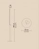 Торшер Modula Twisted light grey/plisse