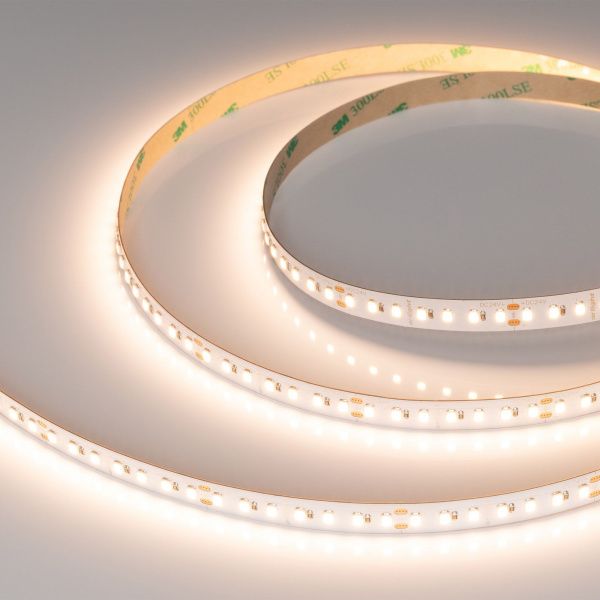 Светодиодная лента RT-A140-10mm 24V Warm3000 SUN (20 W/m, IP20, 2835, 5m) (Arlight, -) 037831