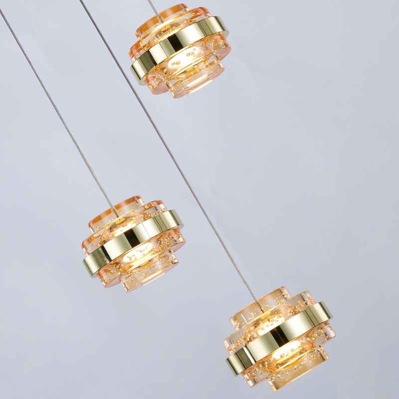 Подвесной светильник MD22030002-3A gold/champagne