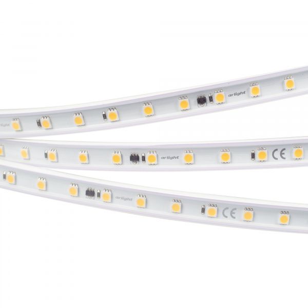 Светодиодная лента герметичная ARL-PV-B54-15.5mm 230V White6000 (8 W/m, IP65, 5060, 50m) (Arlight, 8 Вт/м, IP65) 027056(2)