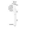 Подвесной (встраиваемый) светодиодный светильник Ledron SAGITONY R BASIC T40 Wooden 200 White