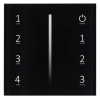 Панель Sens SMART-P17-DIM Black (230V, 4 зоны, 2.4G) (Arlight, IP20 Пластик, 5 лет) 028129