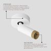 Накладной светодиодный светильник Ledron SAGITONY R1 S40 Dim Wooden White