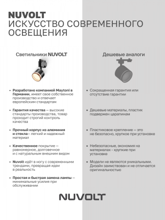 Трековый светильник NUVOLT LTL-001B