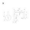 Светильник SP-VERDI-LONG-WALL-3W Warm3000 (WH, 20 deg, 230V) (Arlight, IP20 Металл, 3 года) 051666