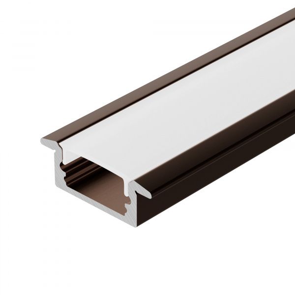 Профиль LINE-2308-F-2000 ANOD BROWN DEEP (Arlight, Алюминий) 065811