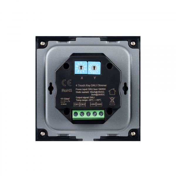 INTELLIGENT ARLIGHT Сенсорная панель DALI-301-11-IN Black (BUS/24V, Backlight) (IARL, IP20 Пластик, 5 лет) 046573