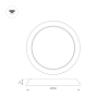 Светильник CL-FIOKK-R300-25W Day4000-MIX (WH, 120 deg, 230V) (Arlight, IP44 Пластик, 3 года) 034467