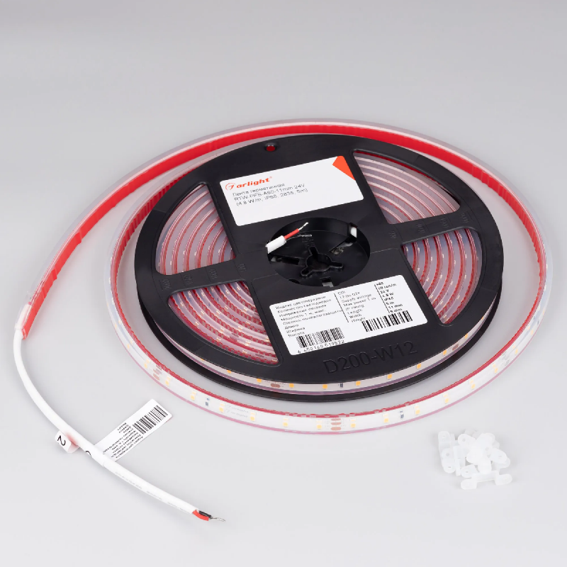 Светодиодная лента герметичная RTW-PFS-A60-11mm 24V Warm3000 (4.8 W/m, IP68, 2835, 5m) (Arlight, 4.8 Вт/м, IP68) 034159