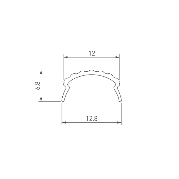 Экран матовый ROUND-D18-2000 OPAL (Arlight, Пластик) 025483