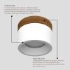 Накладной светодиодный светильник Ledron SUITABLE MIDDLE Wooden White