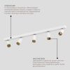 Накладной светодиодный светильник Ledron SAGITONY E5 S60 Wooden White
