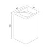Настенный светодиодный светильник Ledron WWF-1006-C White