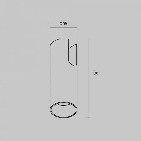 Трековый светильник Technical TR235-1-5W3K-B