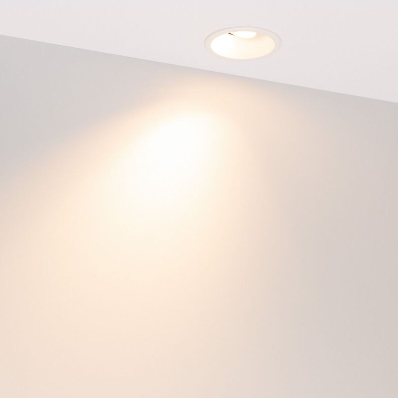 Светильник MS-FLOW-BUILT-R85-6W Warm3000 (WH, 55 deg, 230V) (Arlight, IP20 Металл, 5 лет) 060923