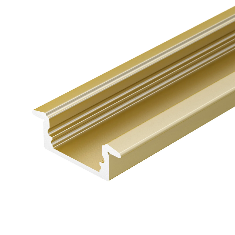 Профиль LINE-2308-F-2000 ANOD GOLD (Arlight, Алюминий) 039989