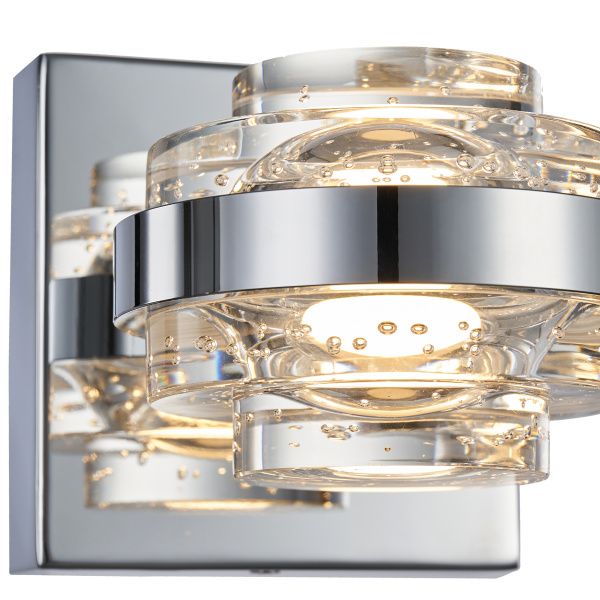 Настенный светильник MB22030002-1A chrome/clear