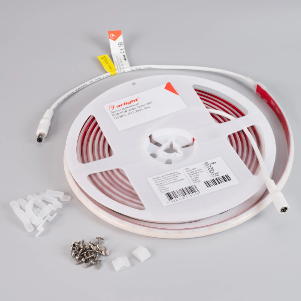 Светодиодная лента герметичная RTW-PSW-A304-12mm 24V White6000 (25 W/m, IP67, 2835, 5m) (Arlight, 5 лет) 045220