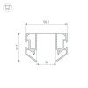 Профиль-держатель MAG-STRETCH-25-2000 (5LN) (Arlight, Алюминий) 056188
