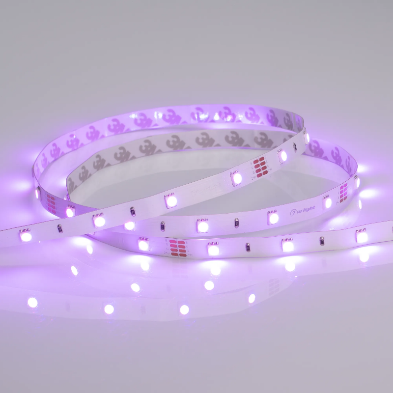 Светодиодная лента RT-B30-10mm 24V RGB (7.2 W/m, IP20, 5060, 5m) (Arlight, Открытый) 022066(2)