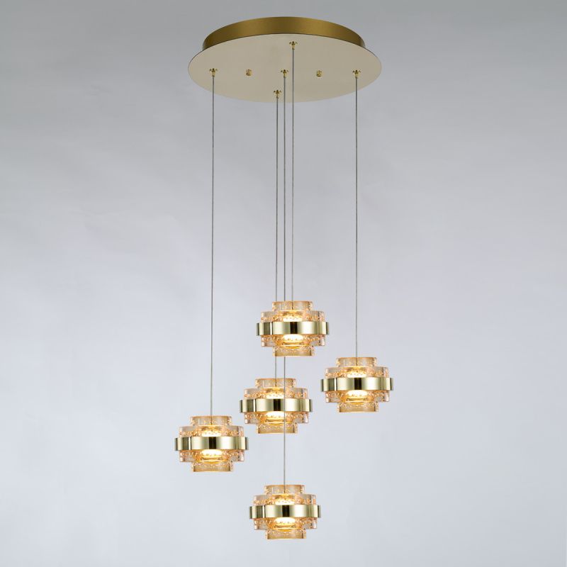 Подвесной светильник MD22030002-5A gold/champagne
