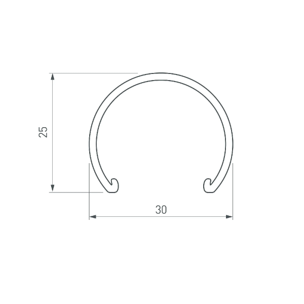 Экран матовый ROUND-D30 OPAL (Arlight, Пластик) 025227