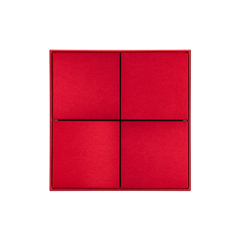 INTELLIGENT ARLIGHT Кнопочная панель KNX-304-23-IN Rose Red (BUS, Frame) (IARL, IP20 Металл, 2 года) 039668