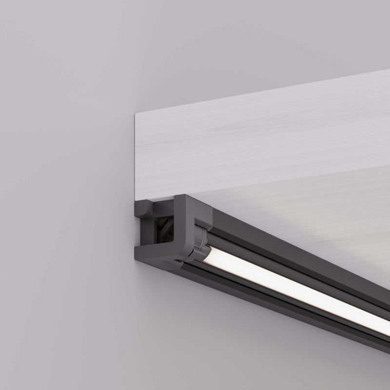 Профиль с экраном SL-KANT-H10-ROTATE-2000 IRON GREY (Arlight, Алюминий+пластик) 055331