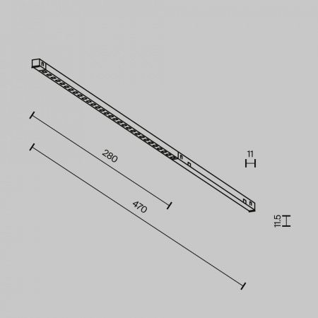 Трековый светильник Technical TR241-4-6WTW-DD2-B
