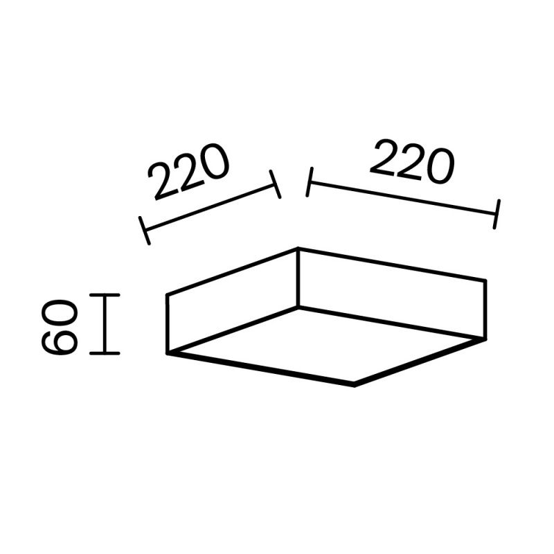 Потолочный светильник Technical C032CL-24W3K-SQ-B