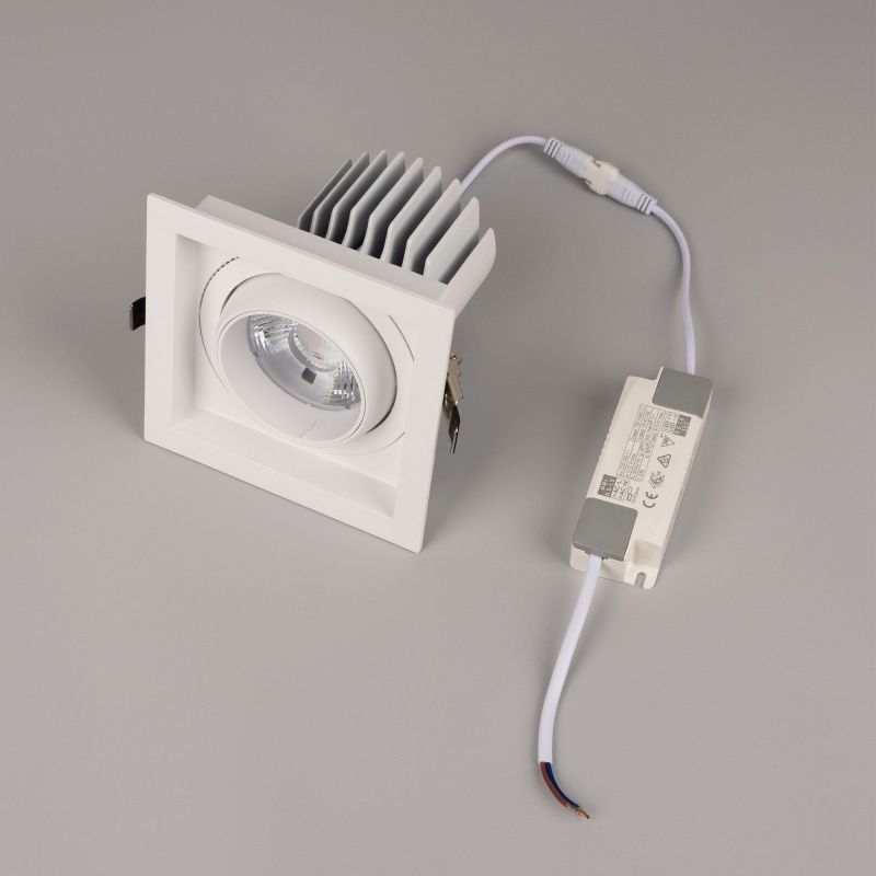 Светильник MS-VORTEX-BUILT-S140x140-30W Day4000 (WH-WH, 17 deg, 230V) (Arlight, IP20 Металл, 5 лет) 057921