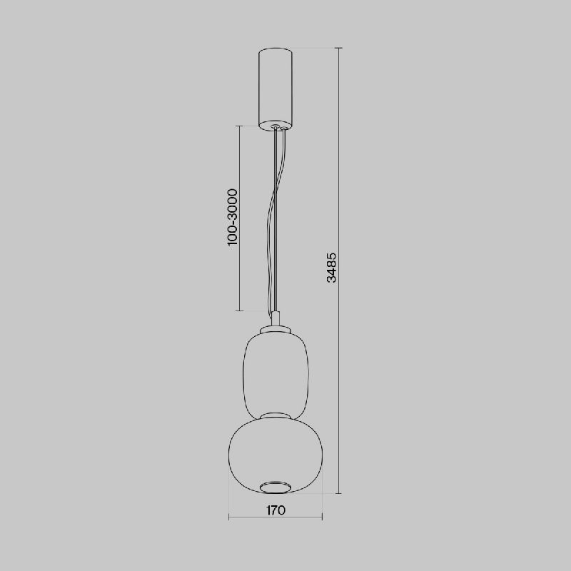 Подвесной светильник Maytoni MOD267PL-L18CH3K