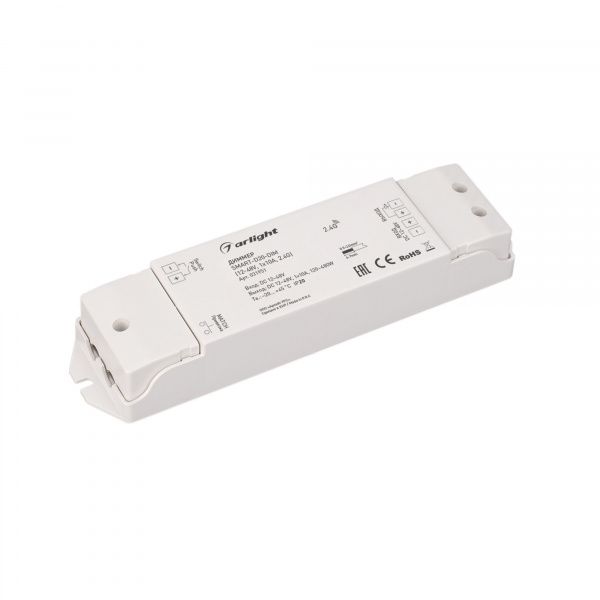 Диммер SMART-D20-DIM (12-48V, 1x10A, 2.4G) (Arlight, IP20 Пластик, 5 лет) 031951