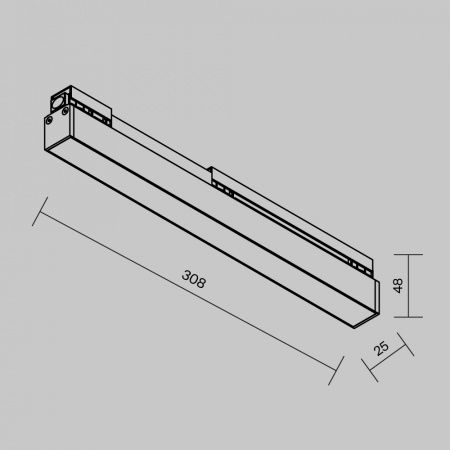 Уличный трековый светильник Outdoor O-TR02-1-S-12WB3K