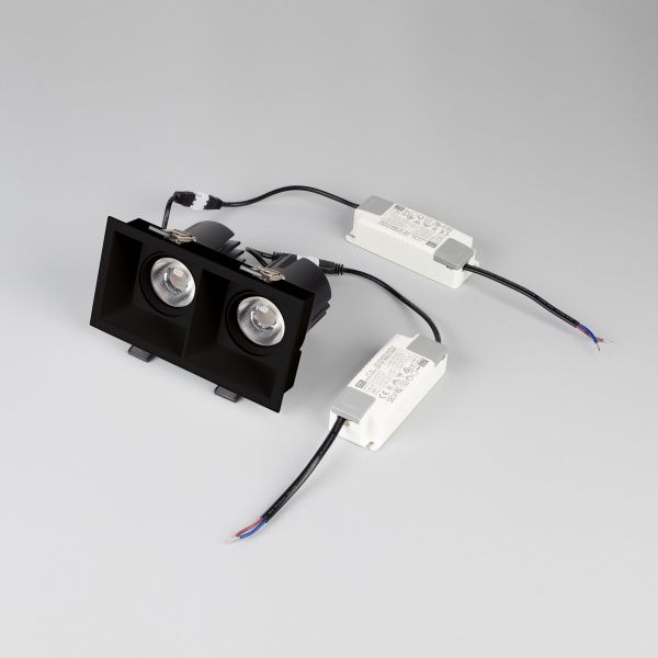 Светильник MS-FLOW-BUILT-S157x85-2x12W Day4000 (BK, 15 deg, 230V) (Arlight, IP20 Металл, 5 лет) 055935