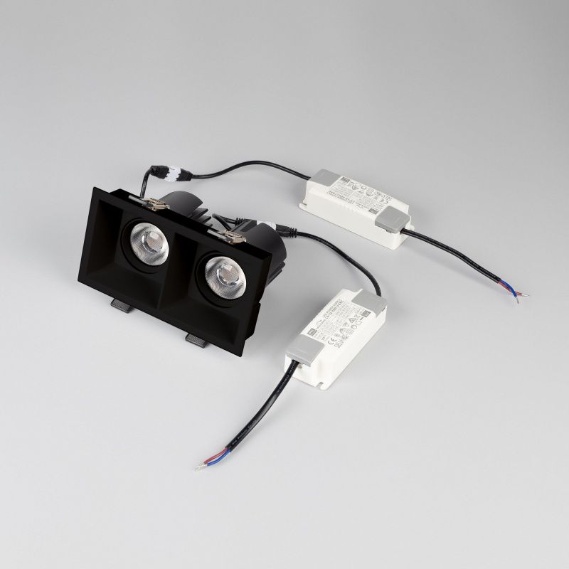 Светильник MS-FLOW-BUILT-S157x85-2x6W Day4000 (BK, 38 deg, 230V) (Arlight, IP20 Металл, 5 лет) 061262
