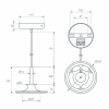 Подвес SPX-HANG-R150-L1400 (BK) (Arlight, Металл) 043223