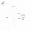 Светильник ландшафтный LGD-PILZE-H1000-20W Warm3000 (Серый, 136 deg, 230V) (Arlight, IP65 Металл, 5 лет) 058045
