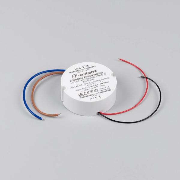 Блок питания ARJ-SP-351050-PFC-TRIAC-R (36W, 23-35V, 1050mA) (Arlight, IP44 Пластик, 5 лет) 040972