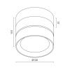 Накладной светодиодный светильник Ledron BARREL MINI Wooden Black