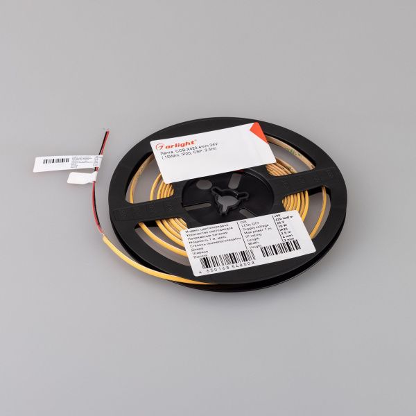 Светодиодная лента COB-X420-4mm 24V White6000 (10 W/m, IP20, CSP, 5m) (Arlight, узкая) 038803
