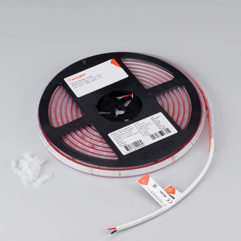 Светодиодная лента герметичная RTW-PFS-A60-11mm 24V Red (4.8 W/m, IP68, 2835, 5m) (Arlight, -) 034182