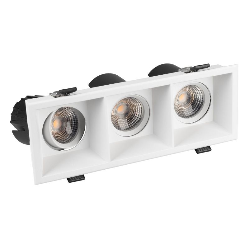 Светильник MS-FLOW-BUILT-S230x85-3x6W Warm3000 (WH, 15 deg, 230V) (Arlight, IP20 Металл, 5 лет) 060926
