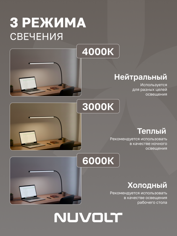 Настольный светильник NUVOLT LTBL-002B