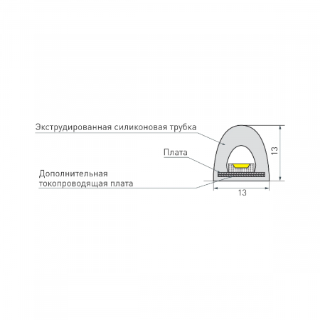 Светодиодная лента герметичная RTW-PWT-A180-13mm 24V Day4000 (14.4 W/m, IP67, 2835, 5m) (Arlight, 14.4 Вт/м, IP67) 024291(2)