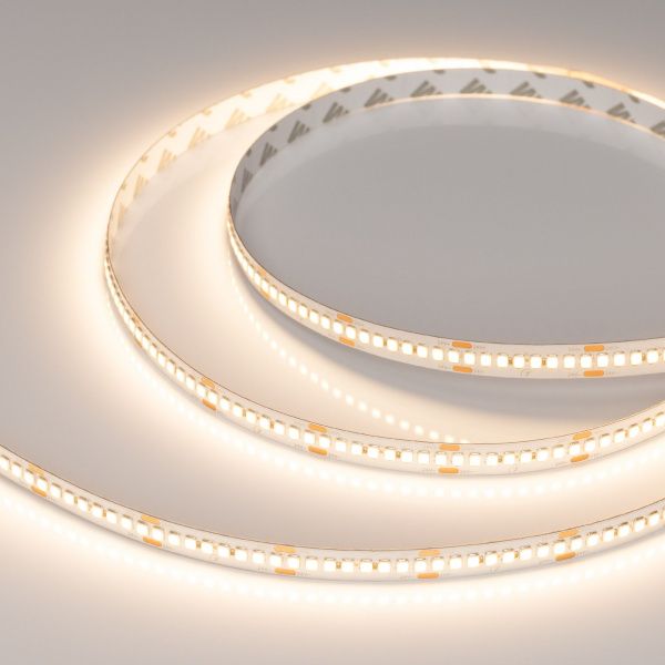 Светодиодная лента RT-A240-10mm 24V Warm3000 (22 W/m, IP20, 5m) (Arlight, высок.эфф.150 лм/Вт) 038745(1)